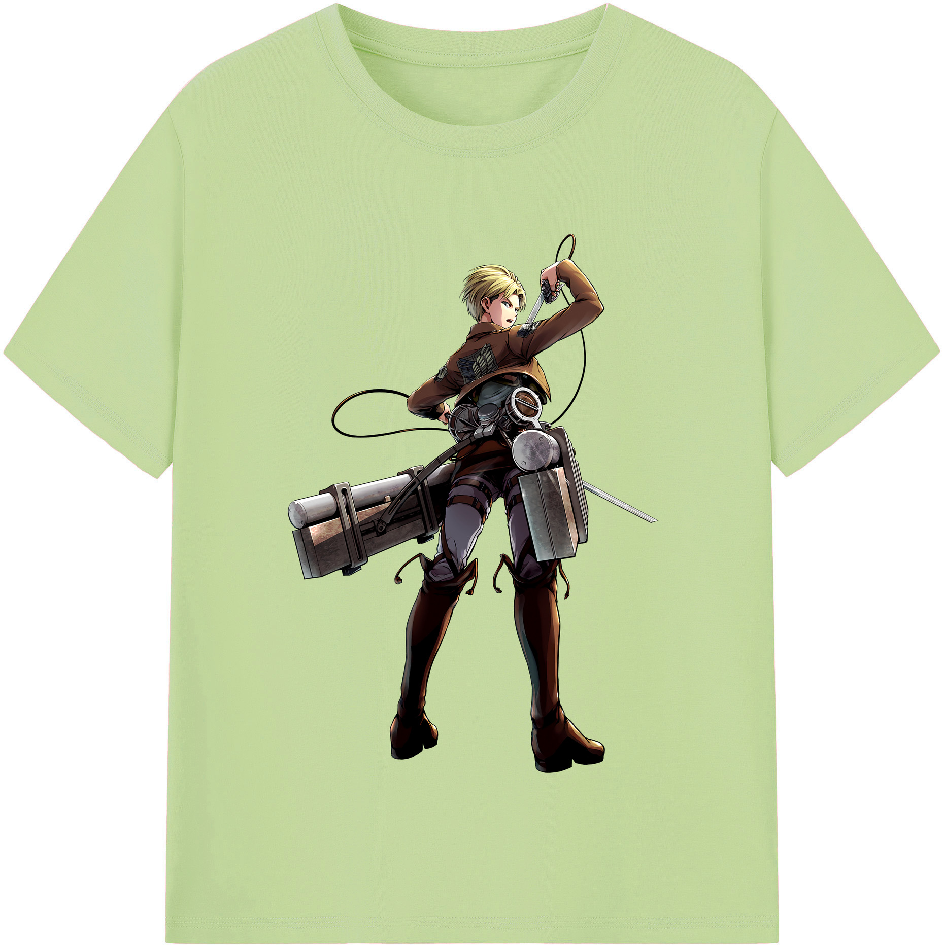 （画像用） 進撃の巨人 Attack on Titan 綿100％半袖Tシャツ（フロントプリント）